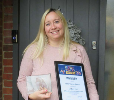 Lindsey Farn earns Local Impact award