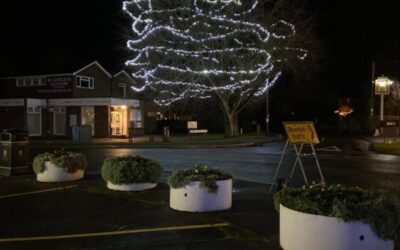 Who organised putting up Prestwood’s Christmas lights?