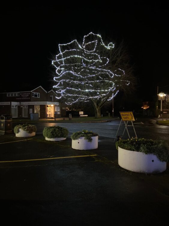 Who organised putting up Prestwood’s Christmas lights?